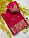 Tew Creap Silk Jequrd Viewing Work Saree Online Wholesale